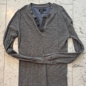 Grayer’s Clothiers - Gray Henley Long Sleeve Shirt